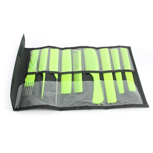 Набор расчесок в чехле DEWAL CO-9-Light Green